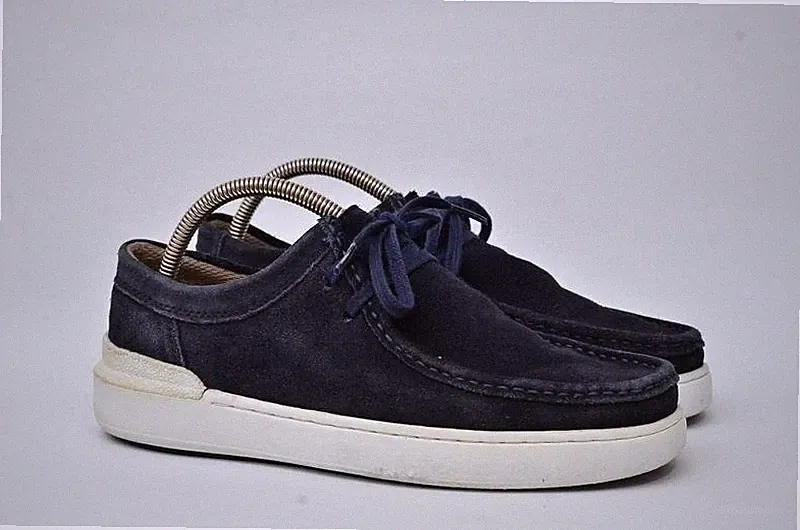 Men Clark’s Loafers Navy Suede 41