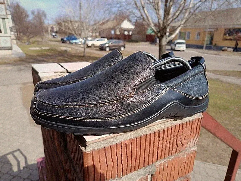 Men Cole Haan Loafers Black Leather 13
