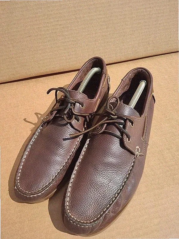 Men KIGI Loafers Brown Leather 43.5