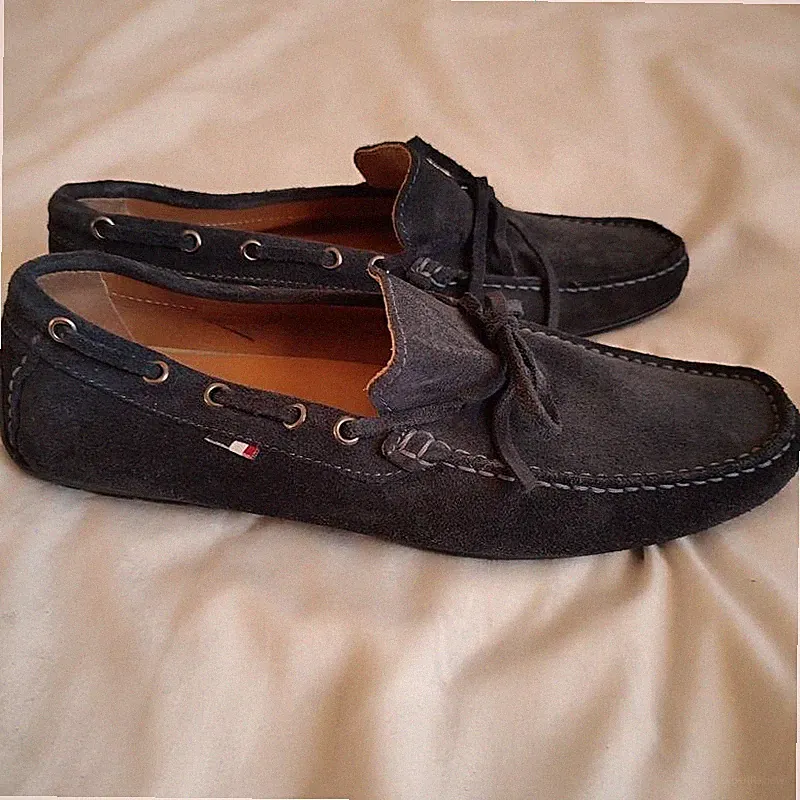 Men Polo Ralph Lauren Loafers Navy Suede 41