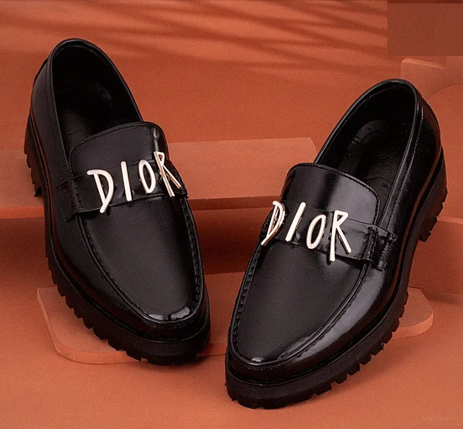 Men’s Handmade Leather Loafers Italian Style Dress Shoes Formal Wedding Slip-On