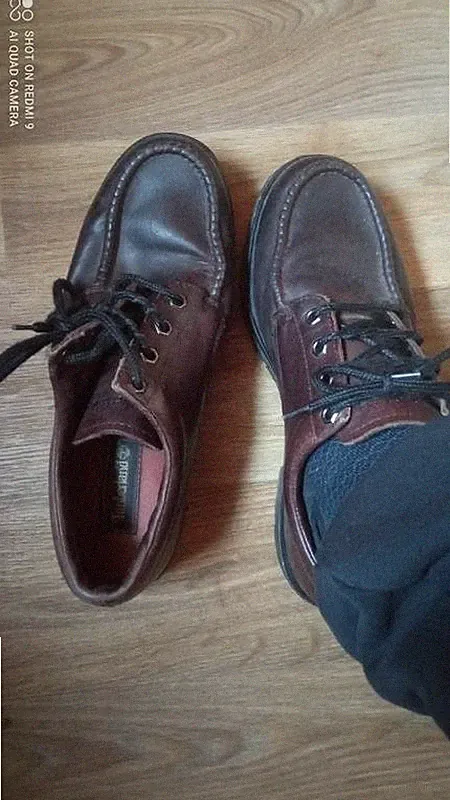 Men Timberland Loafers Brown Leather 43 #NZ0T