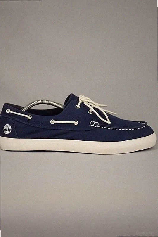 Men Timberland Loafers Navy Textile 44
