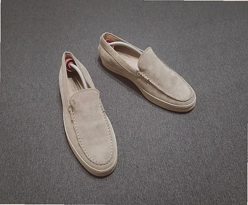 Men Tod's Loafers Beige Suede 44