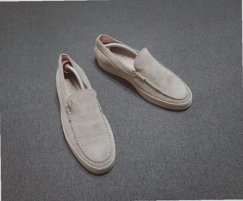 Men Tods Loafers Beige Leather 44
