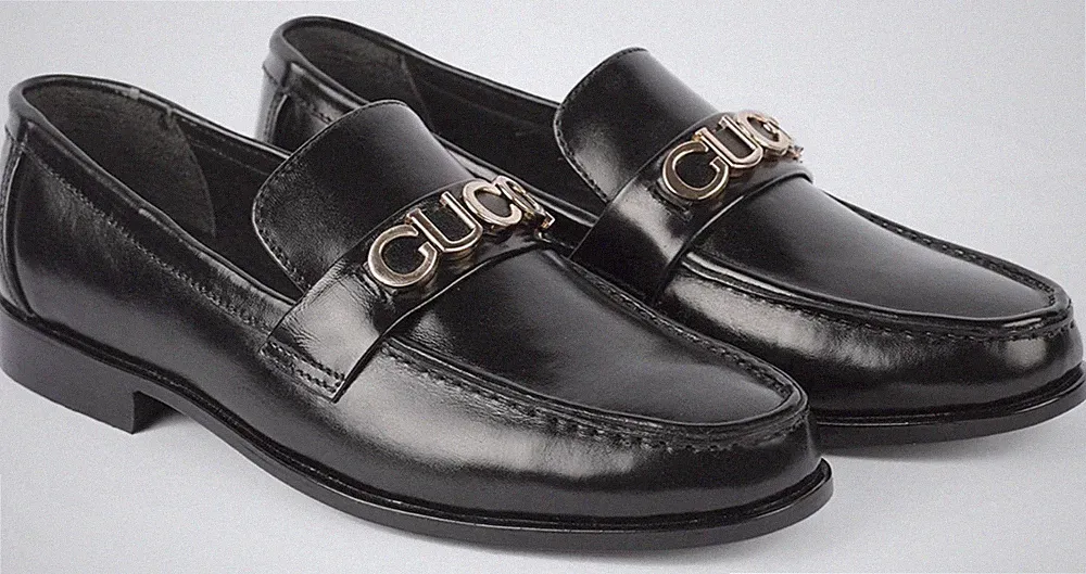 MENS HANDMADE LEATHER SHOES, FASHION LOAFERS SHOES FOR MENS, BLACK