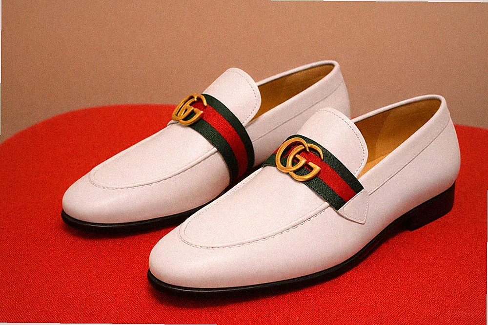 MENS HANDMADE LEATHER SHOES, FASHION LOAFERS SHOES FOR MENS, WHITE