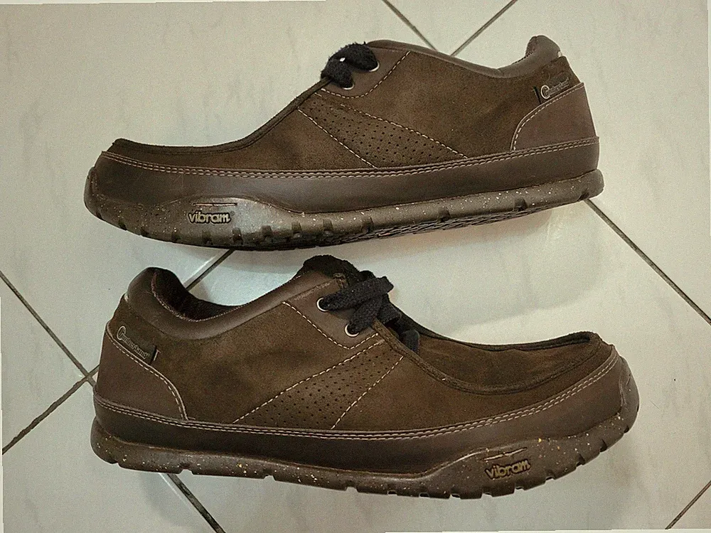 MENS TIMBERLAND BROWN LEATHER SUEDE BOAT SHOES 10US VIBRAM CASUAL LOAFER BOAT