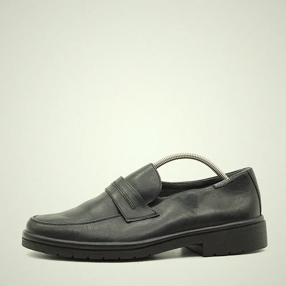 Mephisto Damen Slipper EU 39,5 Komfort Loafer Schwarz