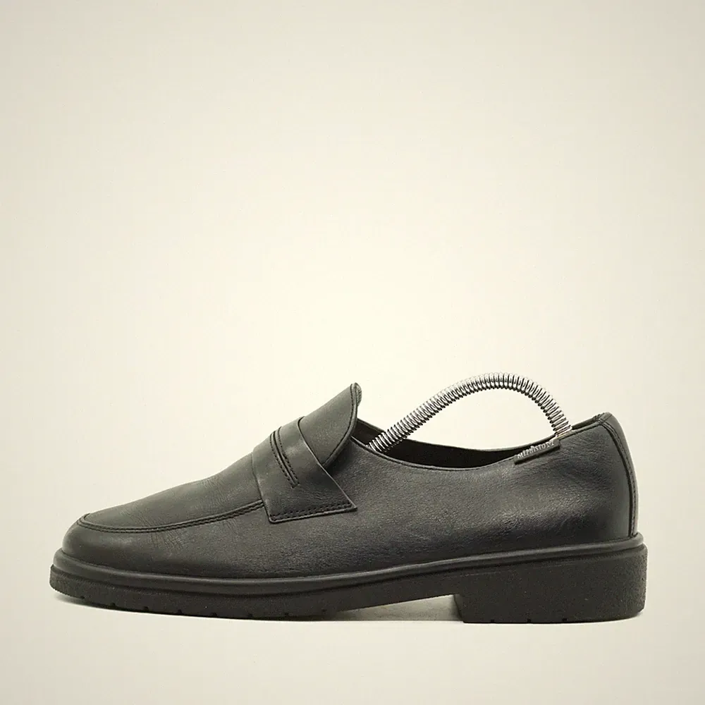 Mephisto Herren Loafer EU 42 9335 Schwarz Leder Shock Absorber Klassiker Slipper