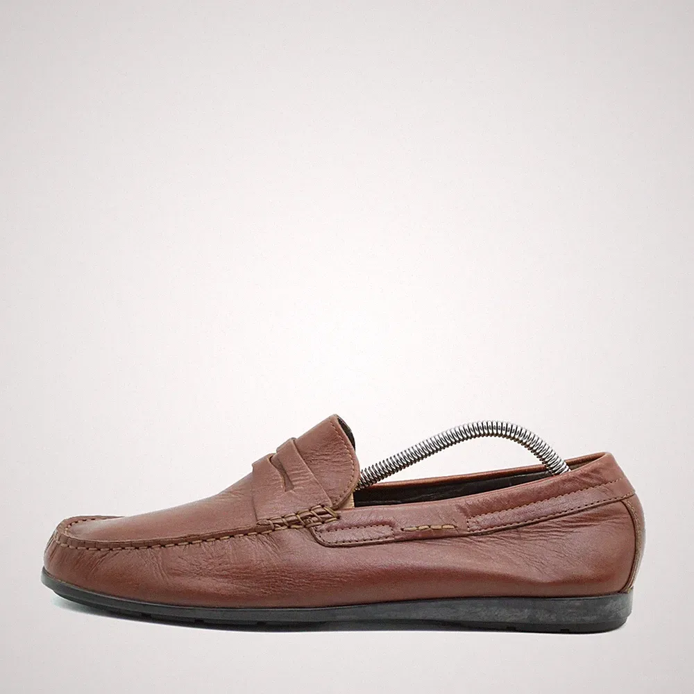 Mephisto Herren Penny Loafer Slipper Braun Leder Classics Mokassins EU 42,5
