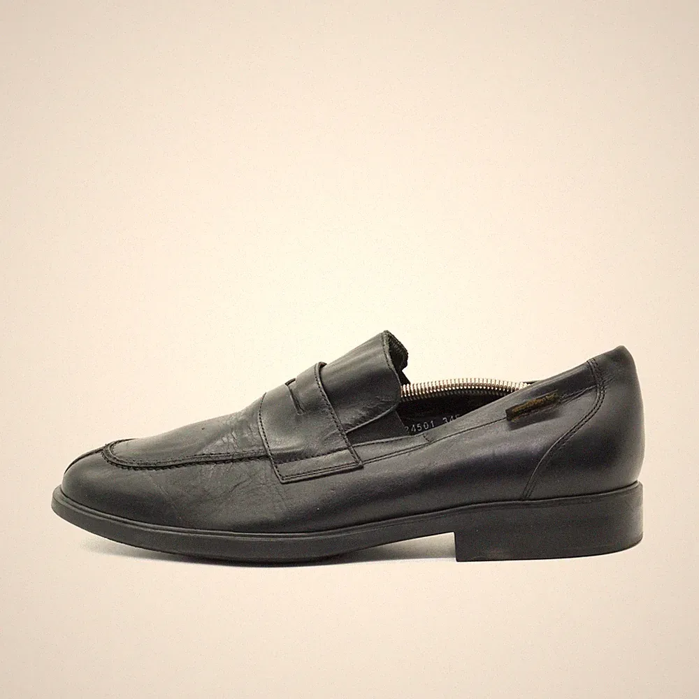 Mephisto Herren Penny Loafer Slipper schwarz Leder Komfort-Sohle Classic EU 45,5