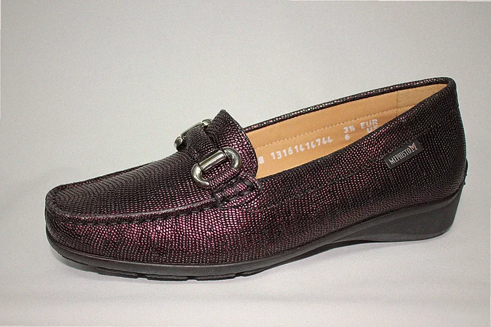 Mephisto Natala Halbschuhe Schlangenleder bordeaux Angebot 149€ - 50%
