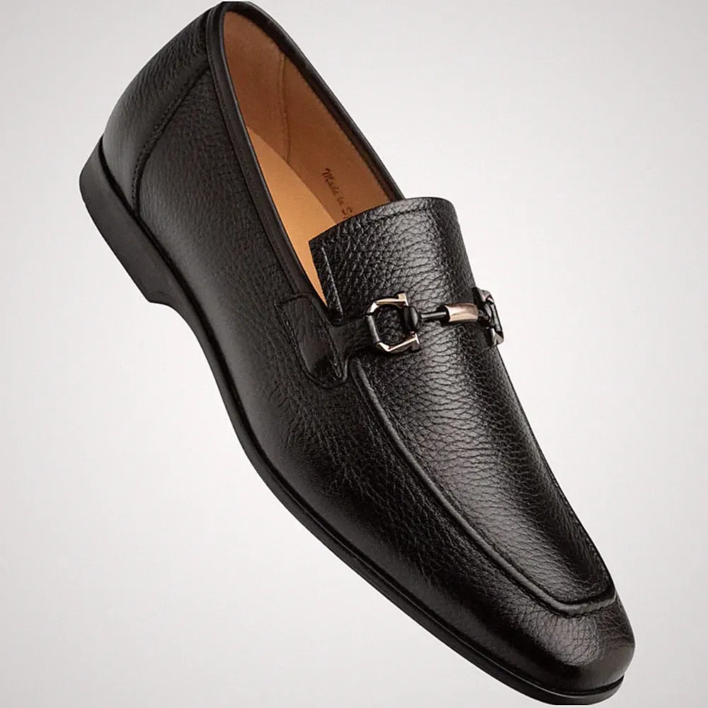 Mezlan MARINELLI 21749 Herren Dress Loafer Moc Slip On, Schwarzes Wildleder