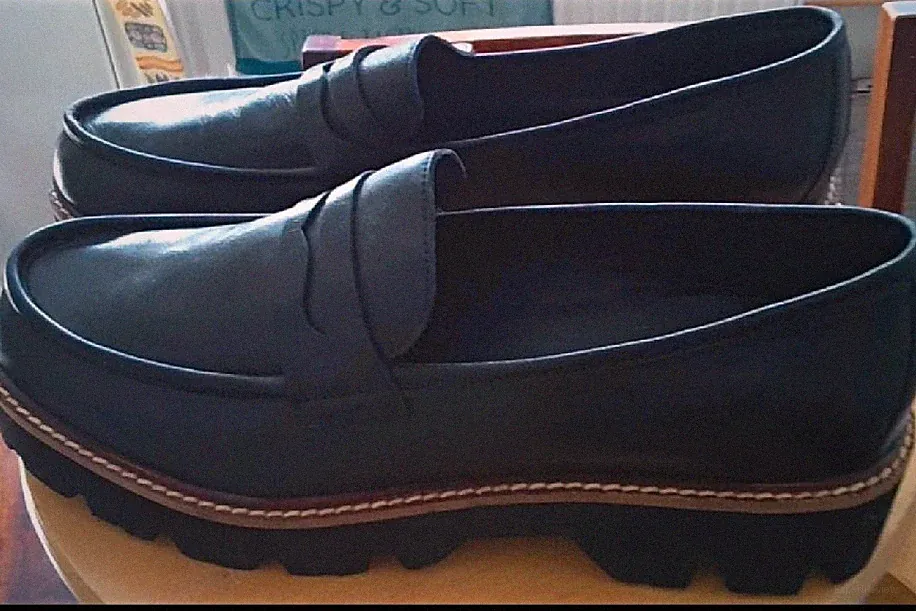 Mia & Jo Leder-Loafer Schwarz / Gr. 41 – wie NEU!