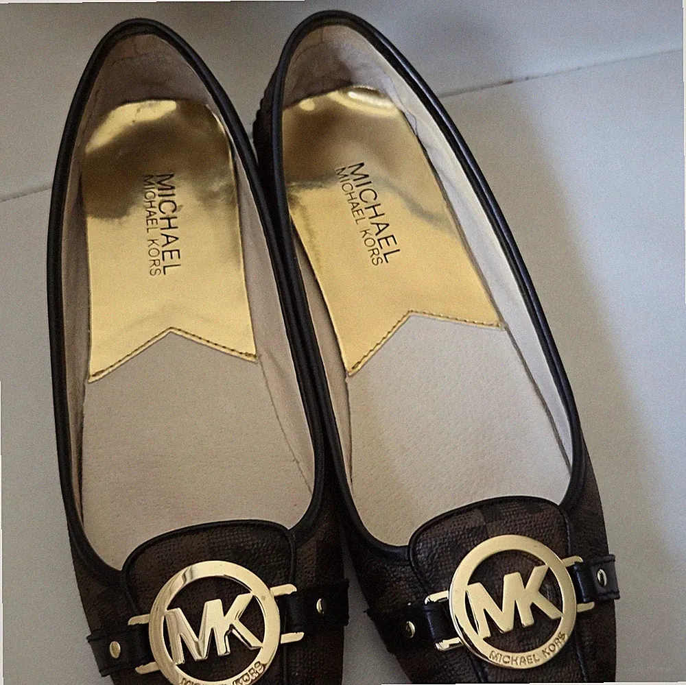 Michael Kors Fulton Moc Damen Loafer Halbschuhe schwarz/braun EU 38