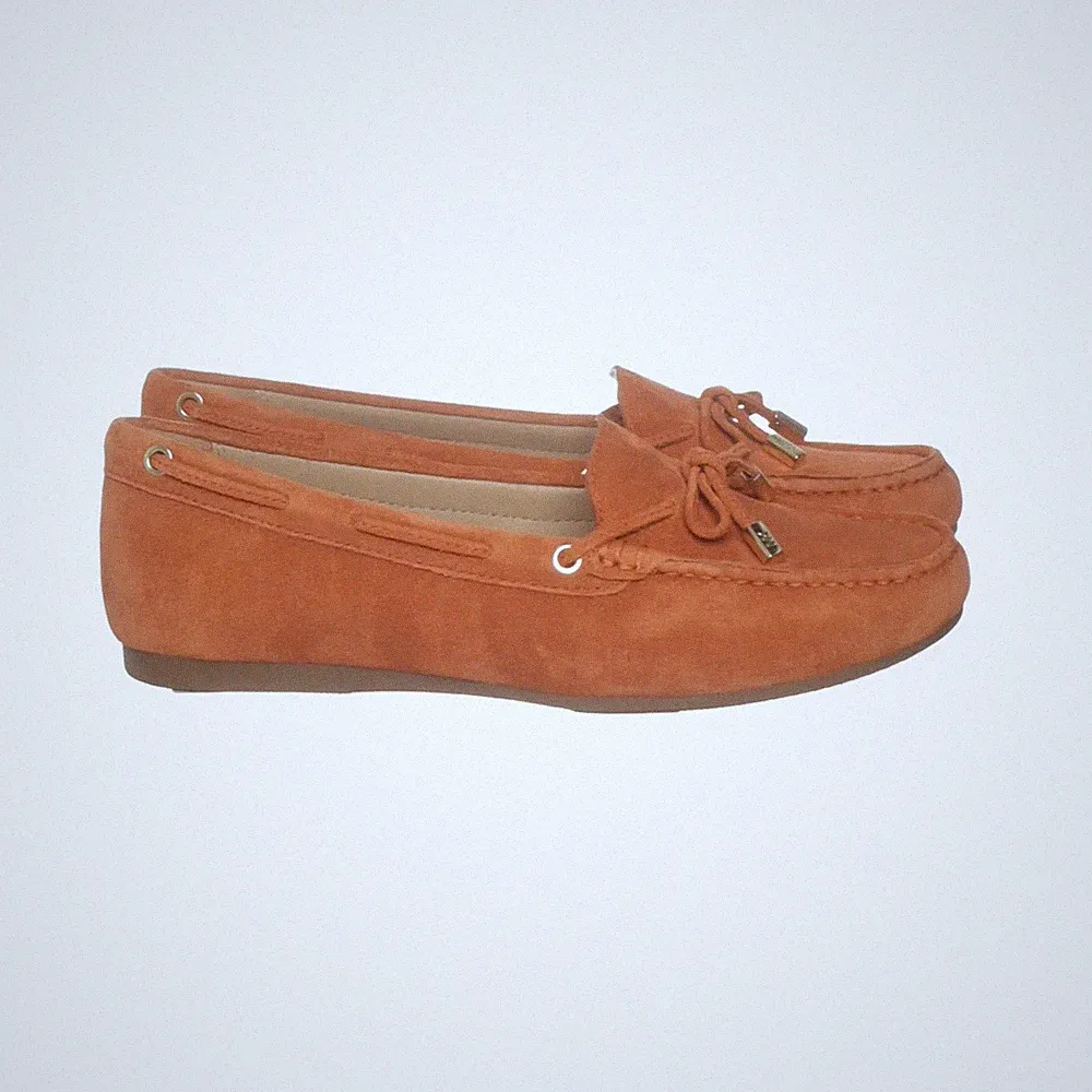 Michael Kors, Loafers, Größe: 38 1/2, Leder, Orange, Damen #lDF