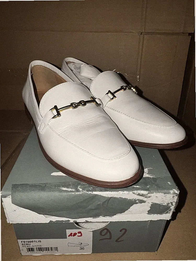 Minelli Loafers Weiß Leder 36