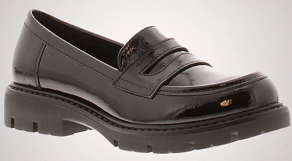 Miss Riot Mädchenschuhe Schule Loaf schwarz UK Größe 13