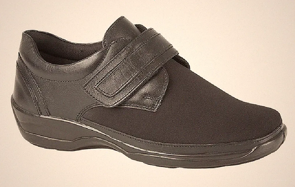 Mod Comfys L042 X Wide Touch Verschluss Stretch Comfort Schuhe