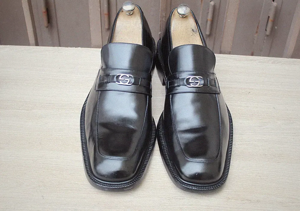 MOKASSIN GUCCI A LOAFER LEDER 10 IT / 44,5 SUPER ZUSTAND HERRENSCHUHE 898€