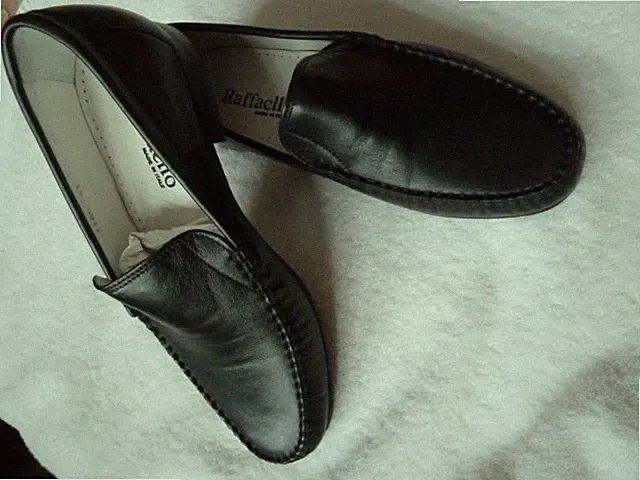 Mokassin Loafer schwarz Herren neu Leder 41 / 7