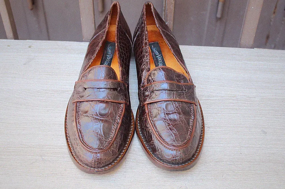 MOKASSIN SEM VACCARO LEDER KROKO 37 SUPER ZUSTAND DAMENSCHUHE 1290€