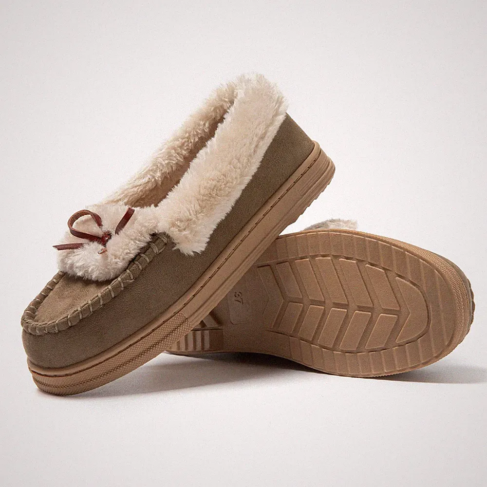 Mokassins Damen Klassische Bootsschuhe Flache Loafer Comfort Segelschuhe Dame...