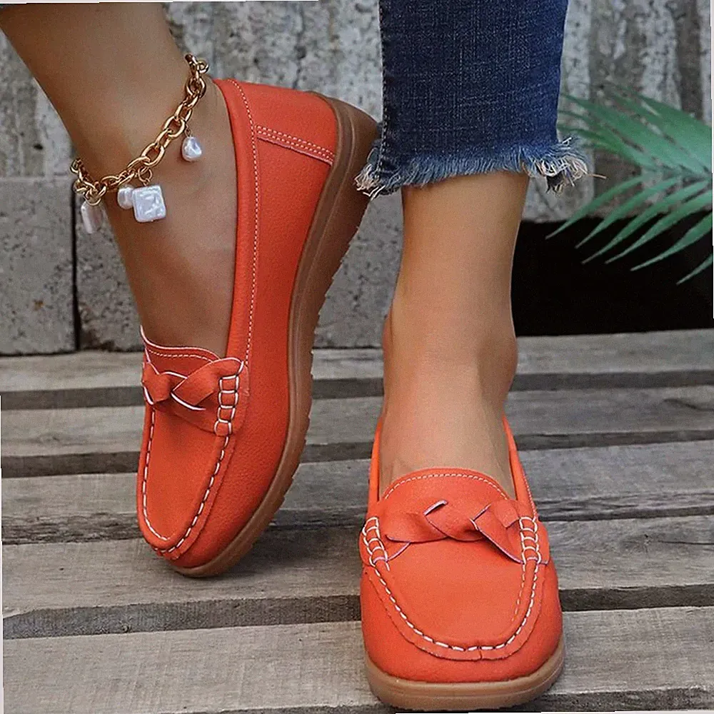 Mokassins Damen Loafers Bequem Weiche Alltag Freizeit Slippers Slip On Schuhe