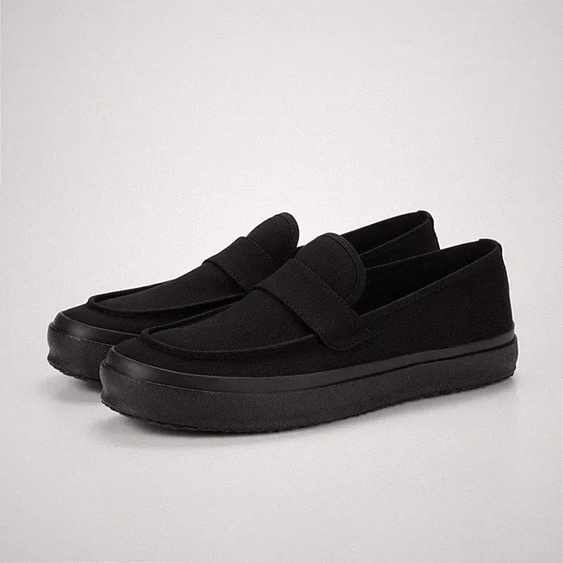 Moonstar FINE VULCANIZED LOAFY BLACK Made in Japan