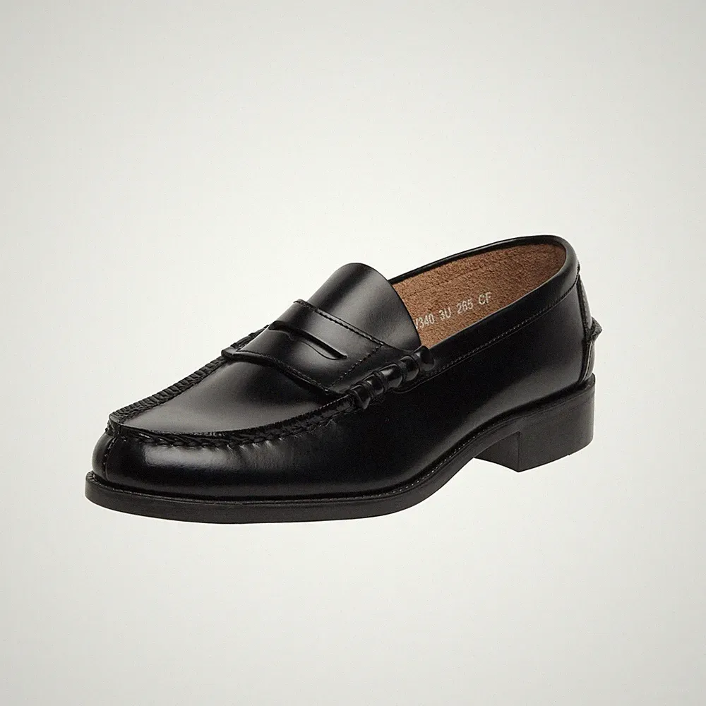 MoonStar Kinder-Loafer BV340 mit Fersenabsatz, Schwarz 3E, Größe 21,5-30,0...