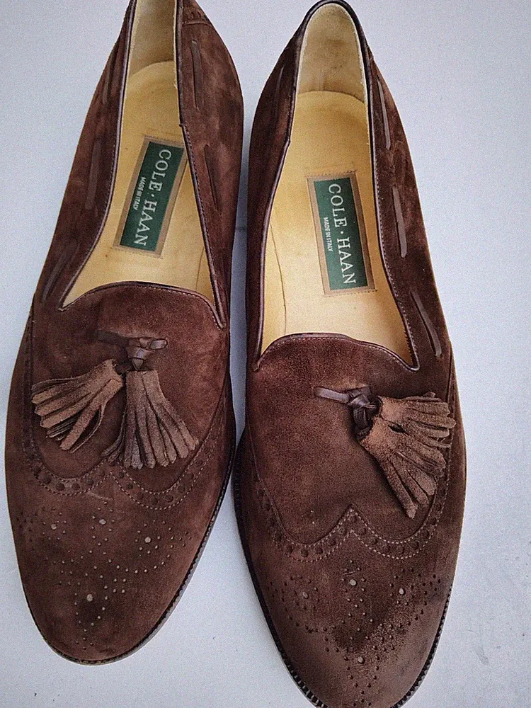 Moreschi Brown Oxfords Tassel Loafer Dress Shoes Mens Size 10.5 EUR 43.5 Italy