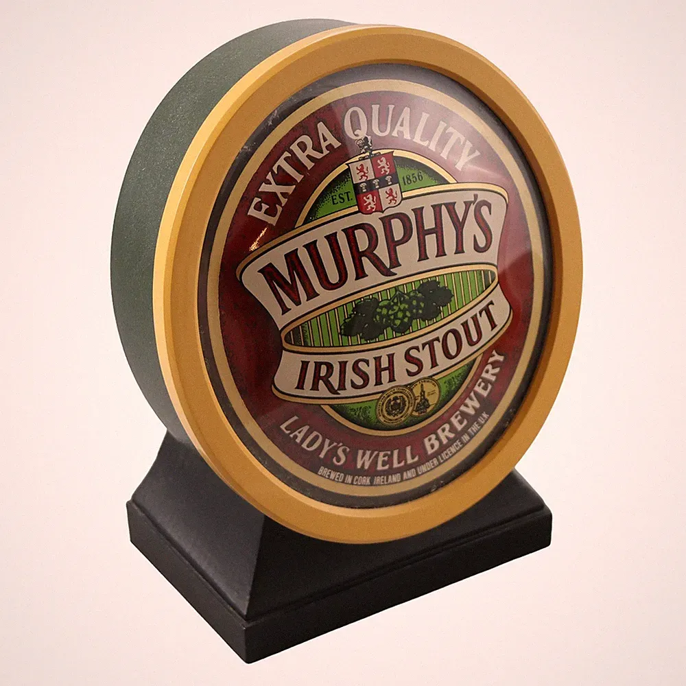 Murphy's Irish Stout Bar Top Pump Display Vintage 1990s New Condition Man Cave