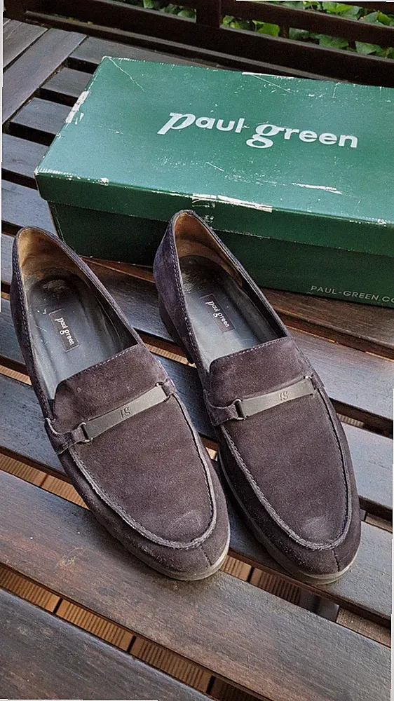 Navy blaue Wildleder Loafer von Paul Green Gr. 42