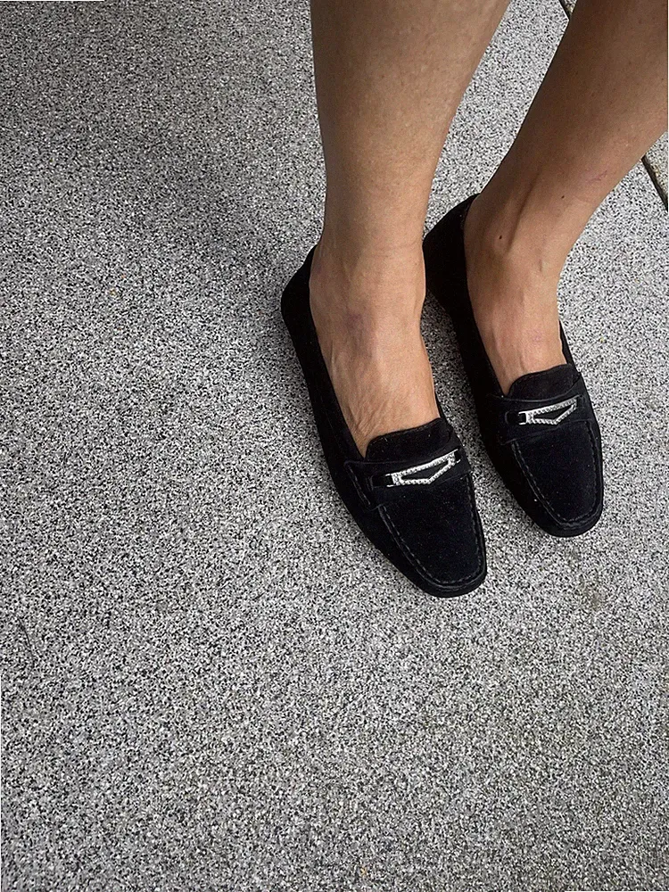 Neu Geox Loafer Echtleder Schuhe Leder 38 Schwarz flach