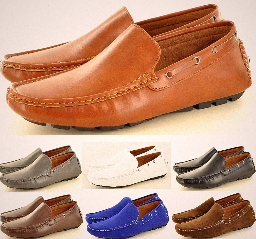 Neu Herren Kunst Wildleder Leger Halbschuhe Mokassins Slipper Schuhe Verfügbar UK Größe 6-11