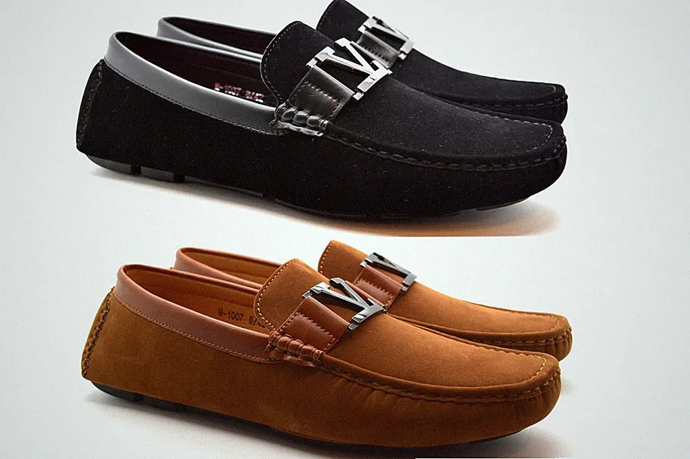Neu Herren Slipper Halbschuh Designer Schnalle Fahren Leger Elegant Schuhe UK Größe 6-12