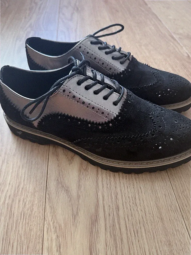 NEU Jumex Loafer Gr. 39 Schwarz Silber – Elegante Damen Schuhe Statement Chic