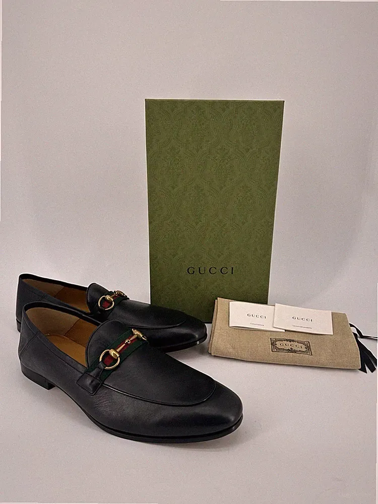Neu Luxury Original GUCCI-581513 Loafers Herren Schuhe UK-14,5 /EU-48,5 /US-15,5