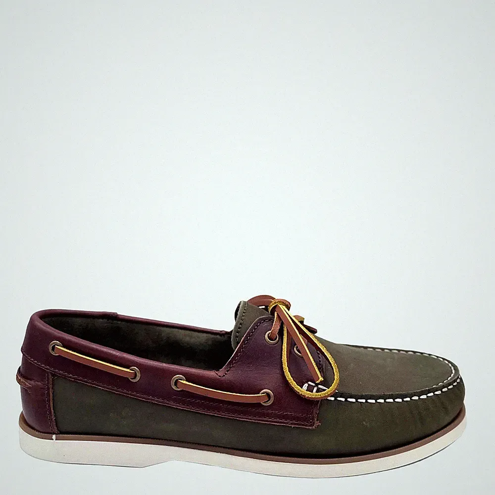 NEU! Original BELMONDO Bootsschuh Grösse 40 Leder oliv-braun