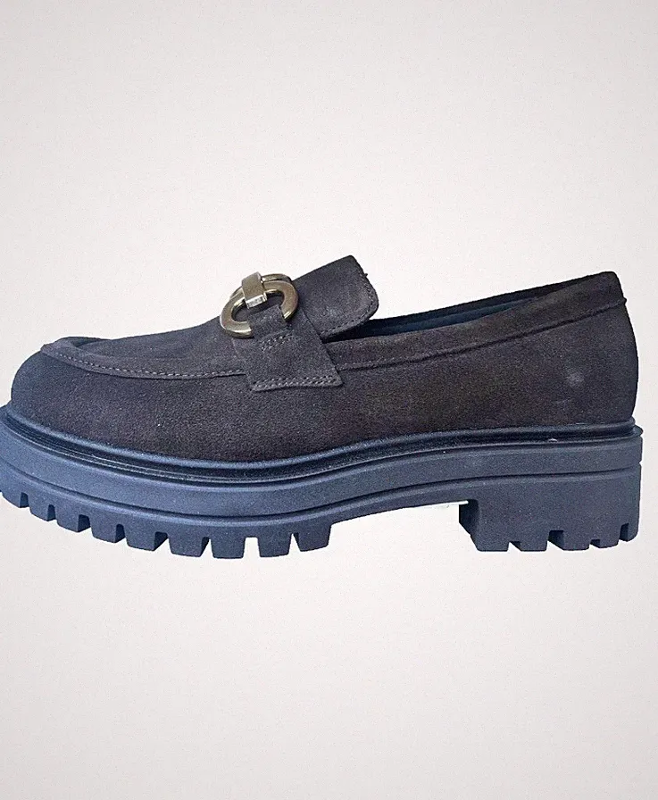 NEU! Original JOOP Chunky Loafer Wildleder Schokobraun Grösse 37