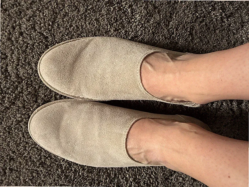 NEU Shabbies Amsterdam Echtleder Loafer / Slipper Gr. 38 Beige