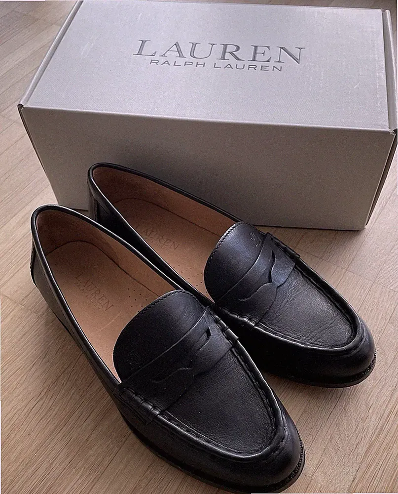 Neue Loafer aus Leder von Ralph Lauren Modell Wynnie in Größe 36
