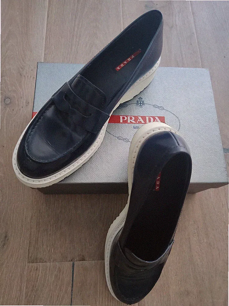 NEUW PRADA NP über 600 € MK loafer Tory slipper slip on 41 US 10 UK 8