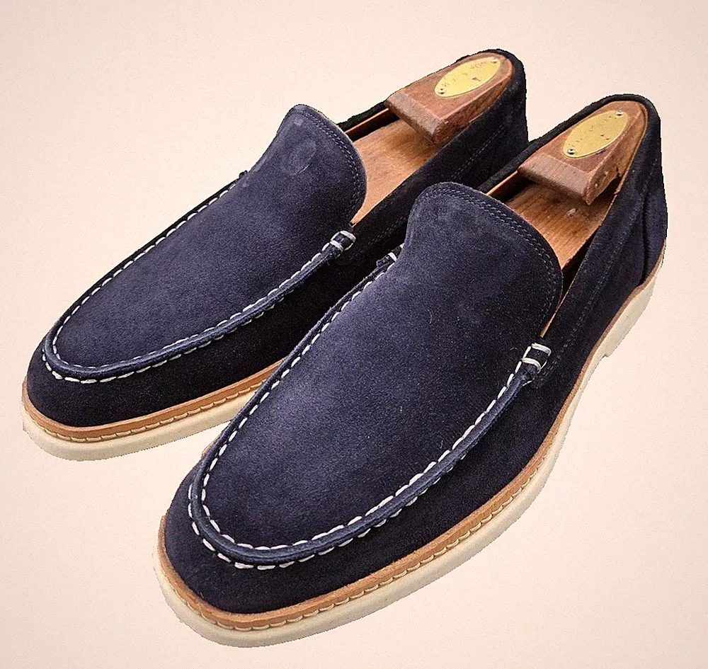 NEW Allen Edmonds “Wilder” Venetian Loafer – Navy Suede – 42 US 8. New 425€