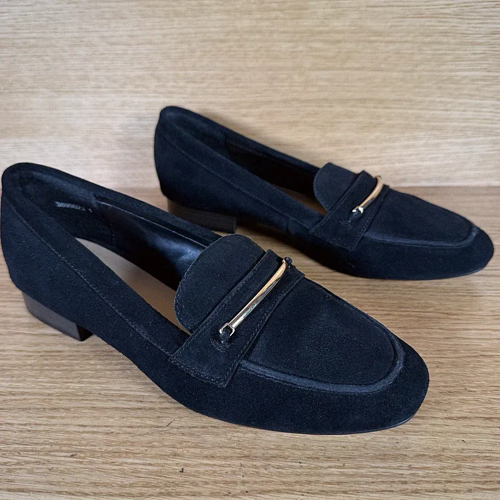 New Look Damen Halbschuhe schwarz Wildleder Gr. 5 UK (38 EUR)