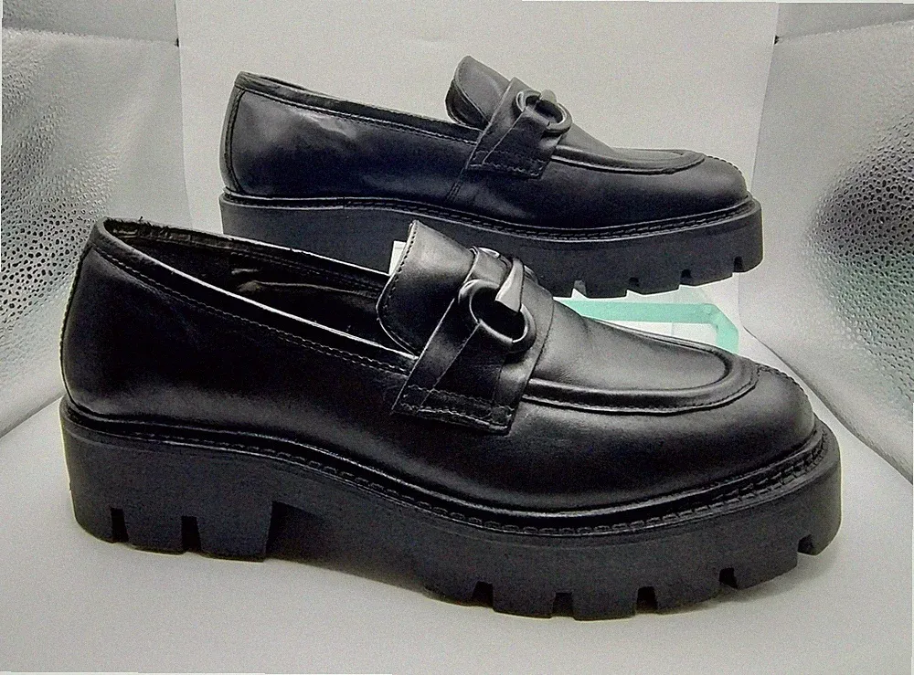 Next Forever bequeme Damen-Lederschuhe in Größe UK 6,5 EE in Schwarz neu mit Etikett