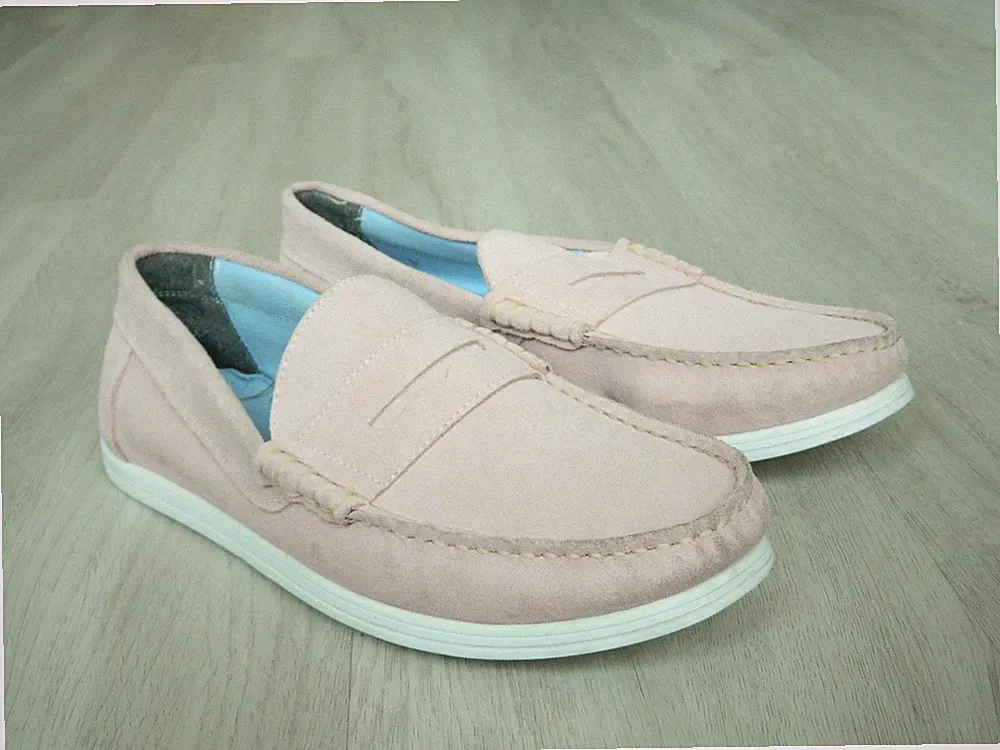 NEXT Slipper Comfort Halbschuhe rosa Wildleder Größe 8 / 42