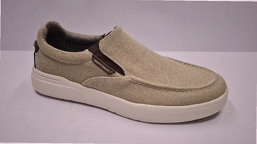 North Sails Herren Halbschuh mit Gummizug und herausnehmbarer Einlegesohle - 811 (taupe)