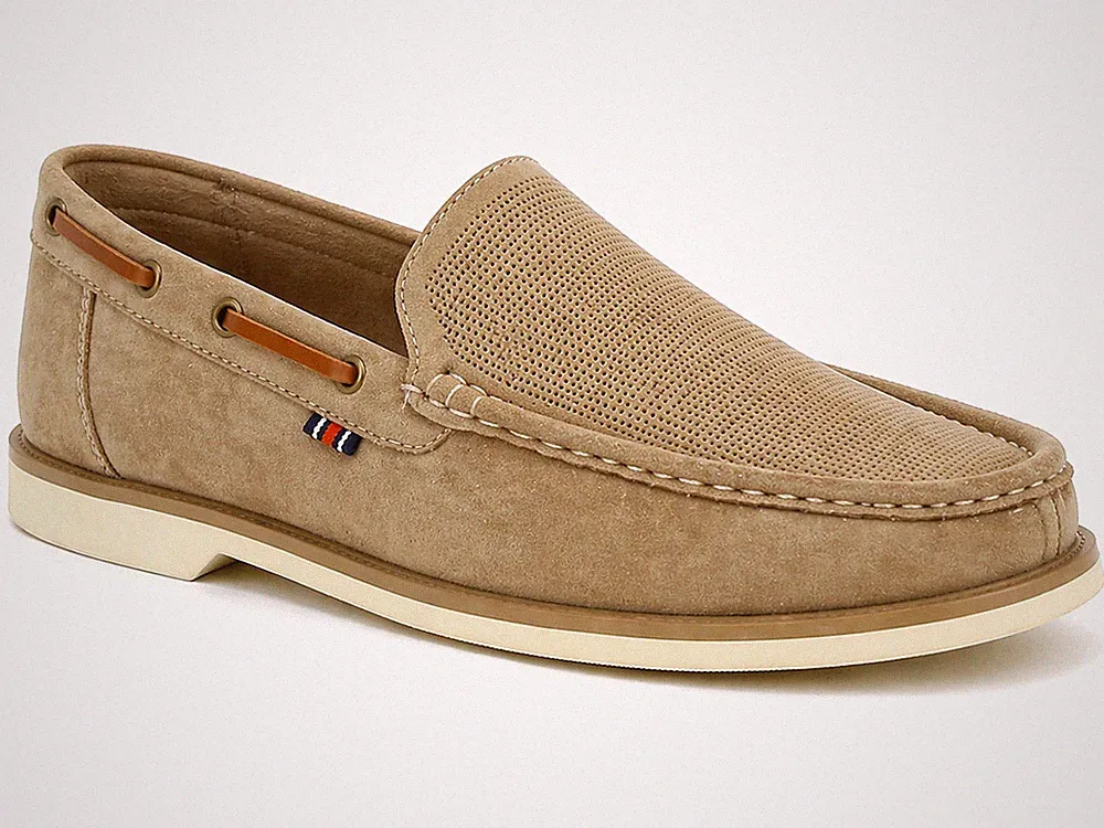 Norway Originals Herren Slipper Bootsschuhe Echtleder Halbschuhe Freizeit Mokassin